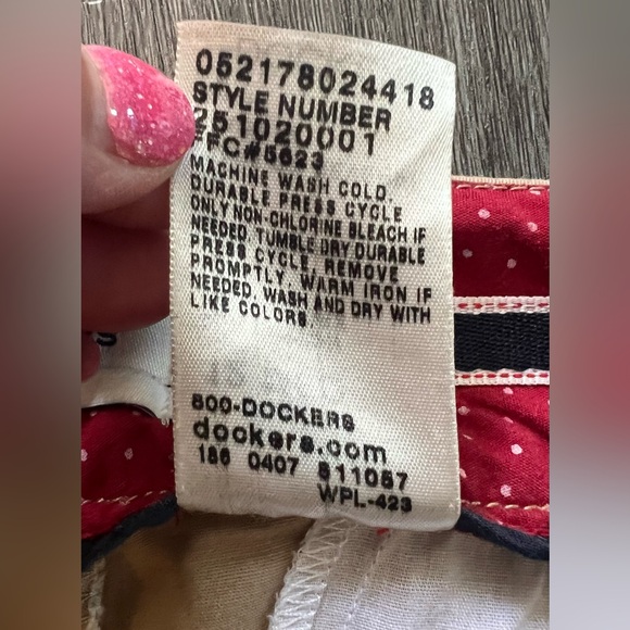 Dockers Favorite Fit! camping hiking khaki pants size 12 - Picture 8 of 9